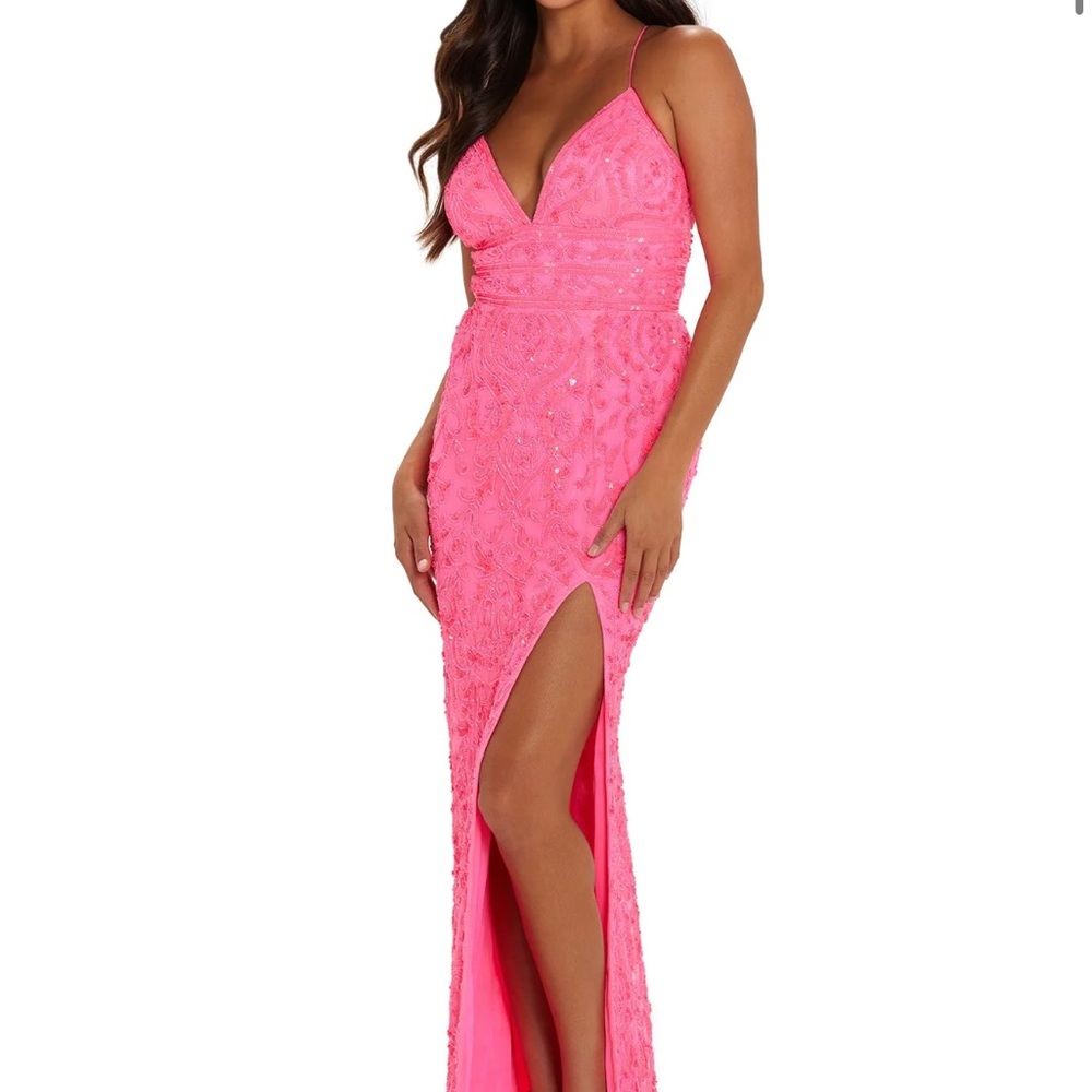 Elegant Pink Evening Gown
